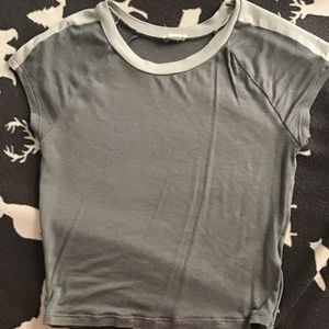 Garage contrast crop top